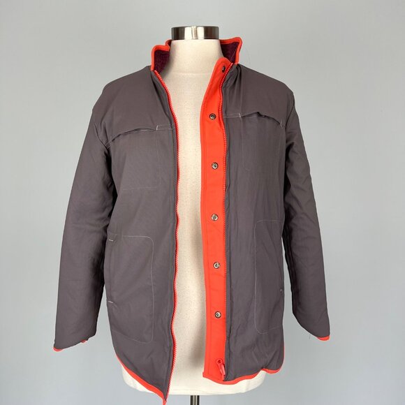 Title Nine Womens Annapurna Reversible Fleece Zip Jacket Burgundy Gray size XS - Picture 6 of 16